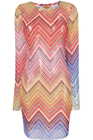 Missoni Zigzag-print tulle minidress