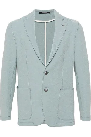 TAGLIATORE Striped single-breasted blazer