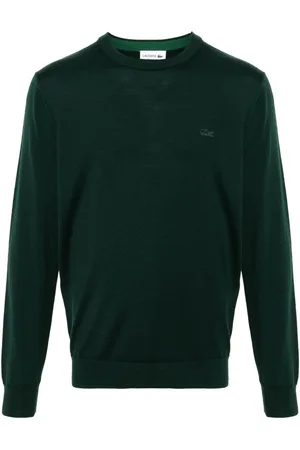 Lacoste Logo-appliqué wool jumper