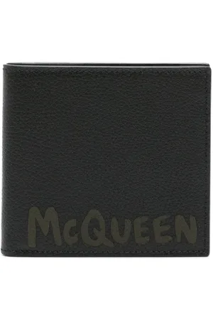 Alexander McQueen Graffiti bi-fold leather wallet