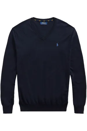 Ralph Lauren Logo embroidered V-neck jumper