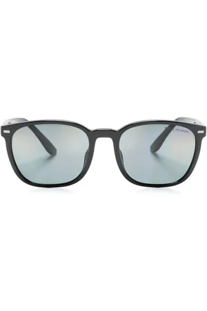 Ralph Lauren Square-frame logo-engraved sunglasses