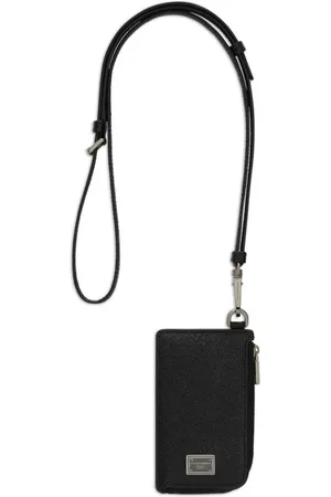 Dolce & Gabbana Logo-plaque leather cardholder