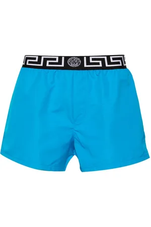 VERSACE Greca-waistband swim shorts