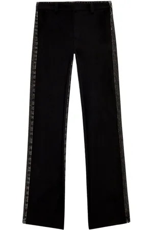 Diesel P-Wire-A panelled denim trousers