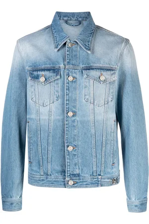 VERSACE Medusa Biggie-embellished denim jacket