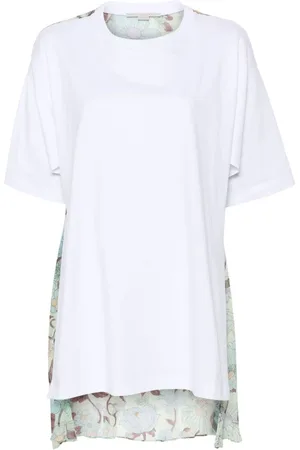 Stella McCartney Floral-print panel T-shirt