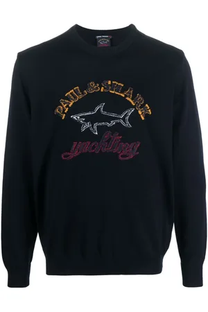 Paul & Shark Logo-embroidered wool jumper