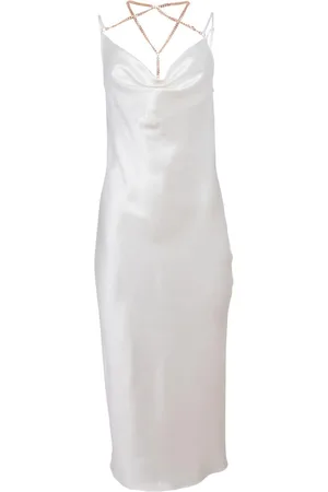 FLEUR DU MAL Chain-strap midi dress