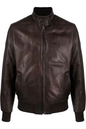 Just Don Chicago Leather Hooded Bomber Jacket - Farfetch