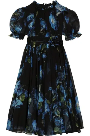 Dolce & Gabbana Bellflower-print silk dress