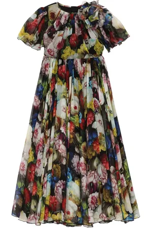 Dolce & Gabbana Floral-print silk dress