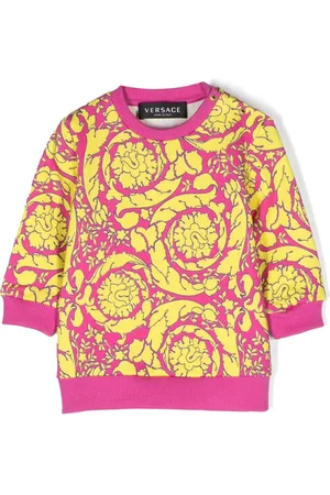 VERSACE Barocco-print cotton sweatshirt