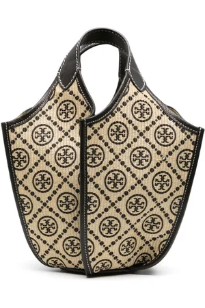 Tory Burch T-monogram Lampshade leather tote bag
