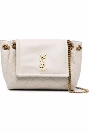 Saint Laurent Diamond-quilted YSL crossbody bag