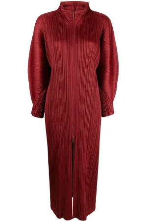 PLEATS PLEASE ISSEY MIYAKE November plissé midi dress