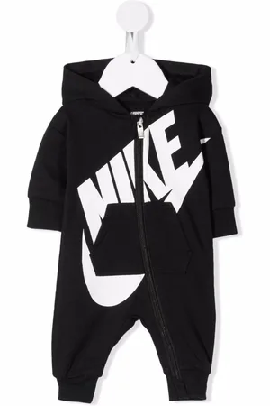 Nike Logo-print zip-up romper
