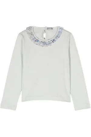Il gufo Ruffled cotton T-shirt
