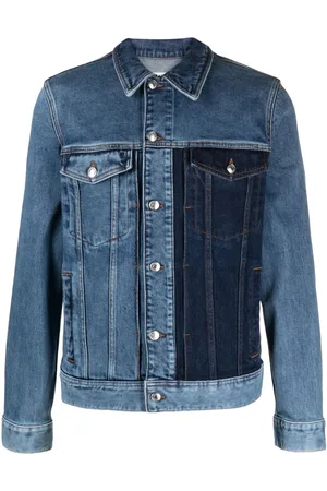 Zadig & Voltaire Colour-block stretch-cotton denim jacket