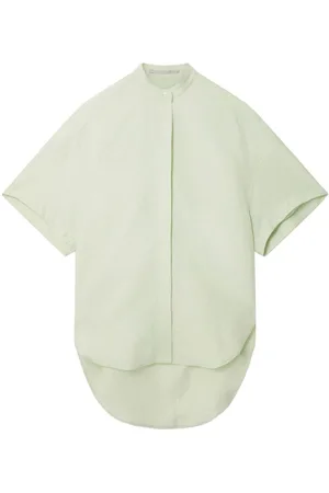 Stella McCartney Drop-shoulder collarless shirt