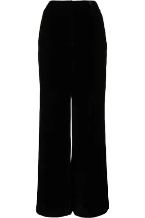 ULLA JOHNSON Veronica velvet wide-leg trousers
