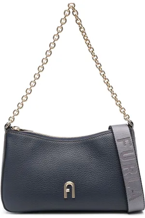 Furla Logo-plaque leather shoulder bag