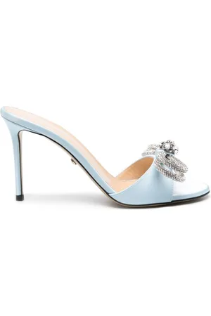 Mach & Mach Crystal-embellished bow-detail mules