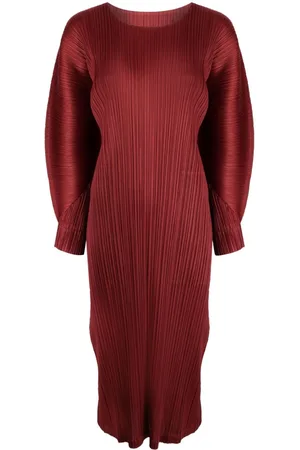 PLEATS PLEASE ISSEY MIYAKE November plissé midi dress