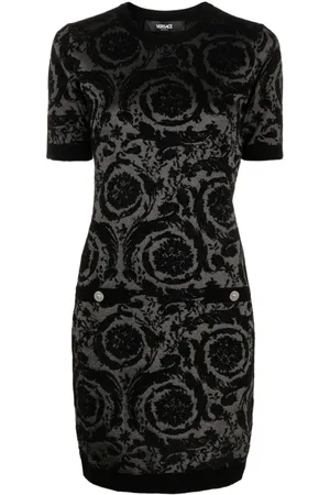 VERSACE Barocco-jacquard chenille minidress