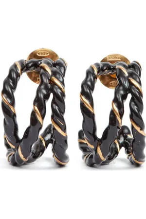 Maison Margiela Laces hoop earrings
