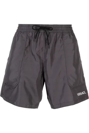 VERSACE Reversible Barocco-print swim shorts