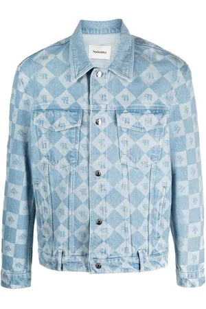 Nanushka Monogram-print denim jacket