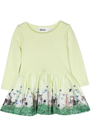 Molo Candi graphic-print flared dress