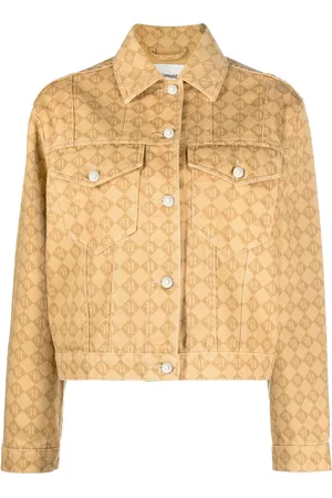 Nanushka Diamond logo-print denim jacket