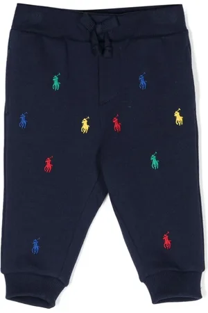 Ralph Lauren Polo-Pony-motif jersey trousers