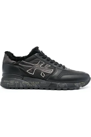Premiata Mick logo-patch sneakers