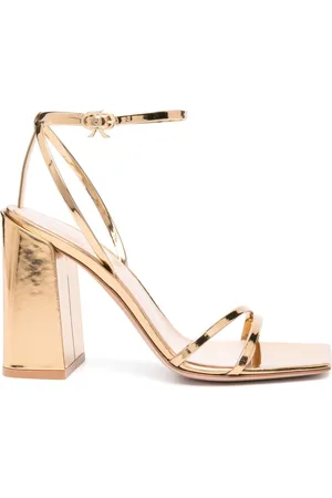 Gianvito Rossi Meko metallic leather sandals