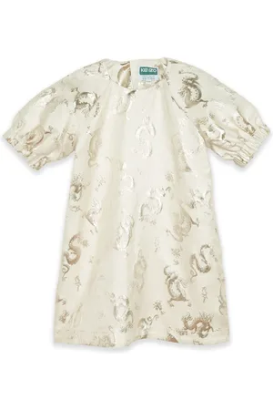 Kenzo Dragon-pattern jacquard dress