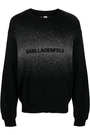Karl Lagerfeld Intarsia-logo wool sweatshirt