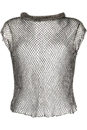 RACHEL GILBERT Knox V-neck mesh top