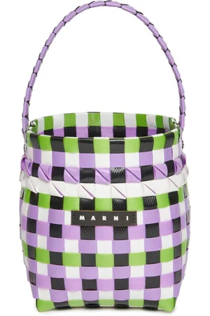 Marni Logo-patch interwoven bag