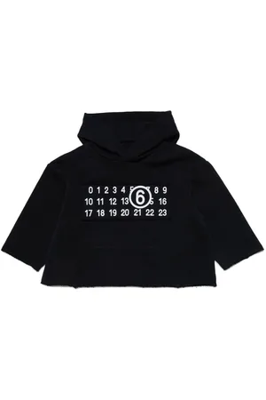 Maison Margiela Numbers-motif cotton hoodie