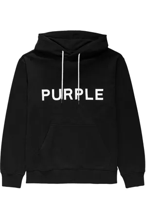 Purple Brand Logo-print cotton hoodie