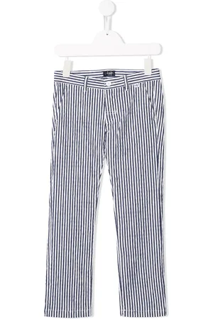 Il gufo Striped straight-leg trousers