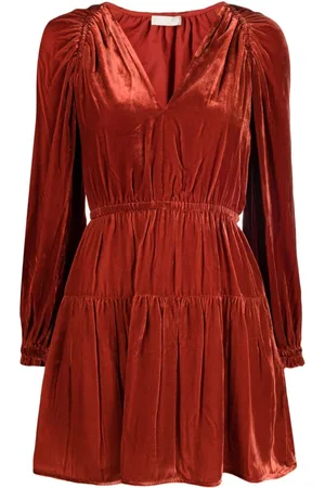 ULLA JOHNSON Audrey velvet minidress