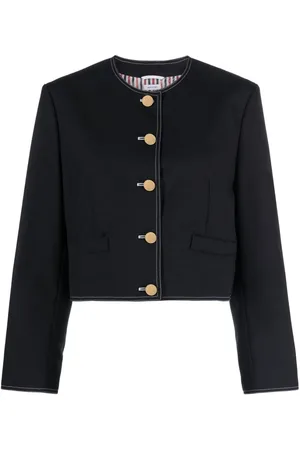 Thom Browne RWB-detail wool cropped jacket