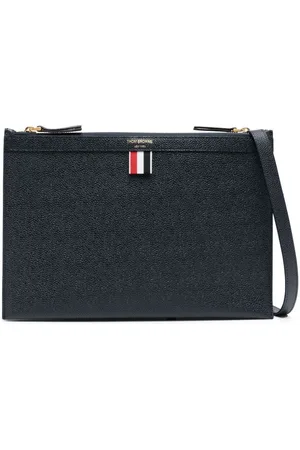 Thom Browne Logo-print leather cross body bag