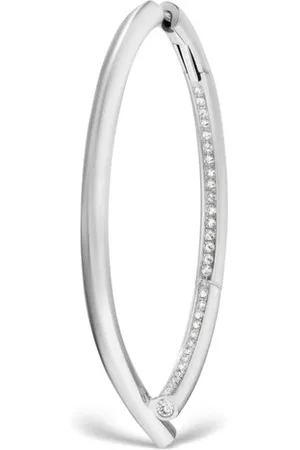 Tabayer 18kt white gold Oera Orb diamond hoop earrings