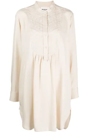 Marant Etoile Bilbao embroidered shirtdress