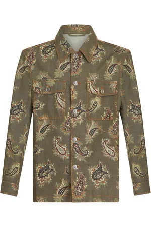 Etro Paisley-print denim shirt jacket